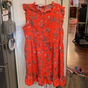 Ces‎ femmes ruffle border textured dress. Worn about 4-5x